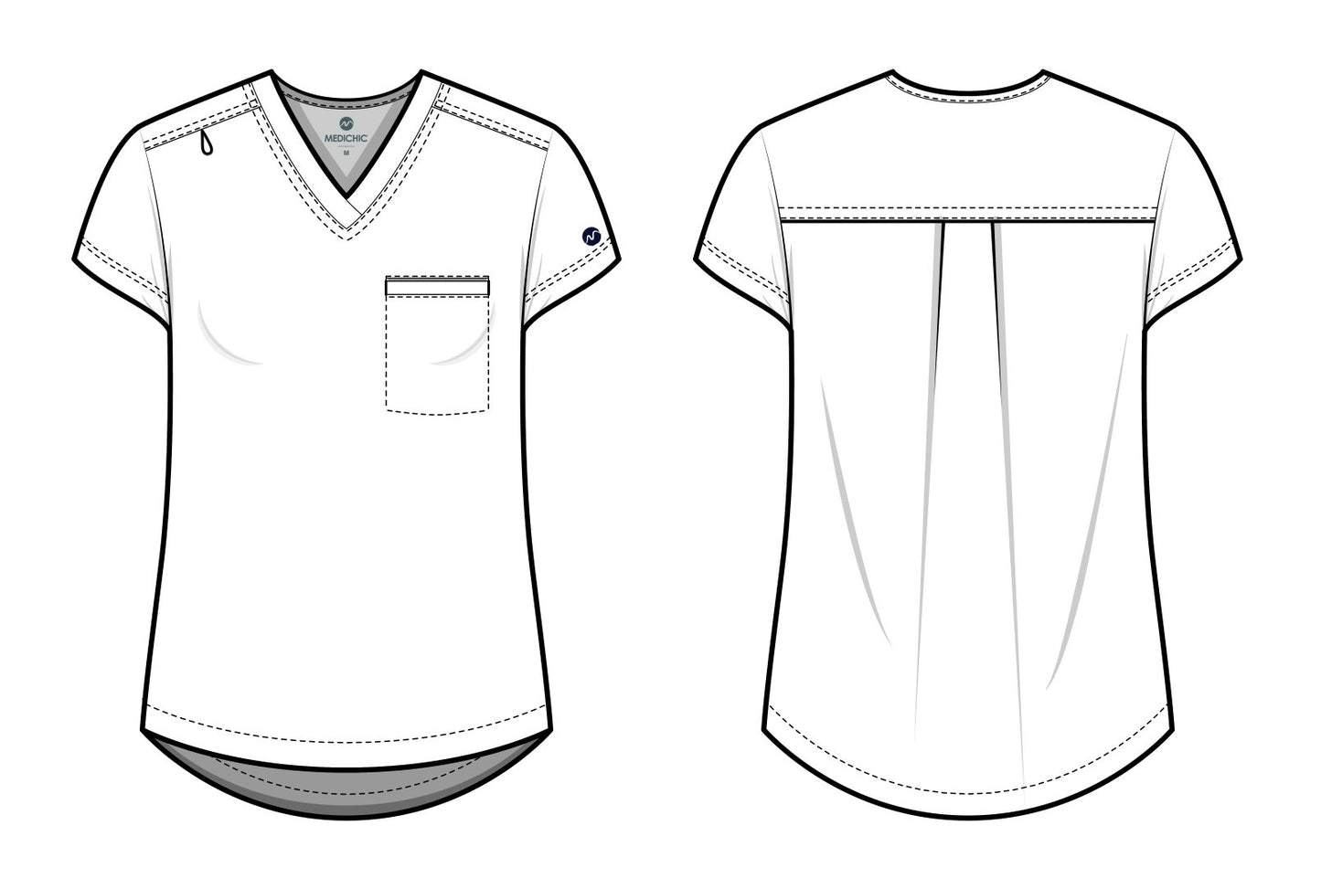 Medichic Tunic Tuck in Scrub top